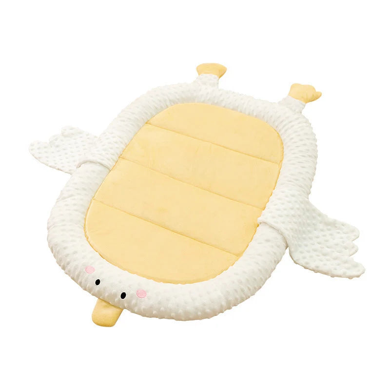 Cute Turtle-Shaped Plush Dog Bed Mat for Small Breeds